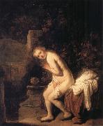 REMBRANDT Harmenszoon van Rijn Susanna Bathing France oil painting reproduction
